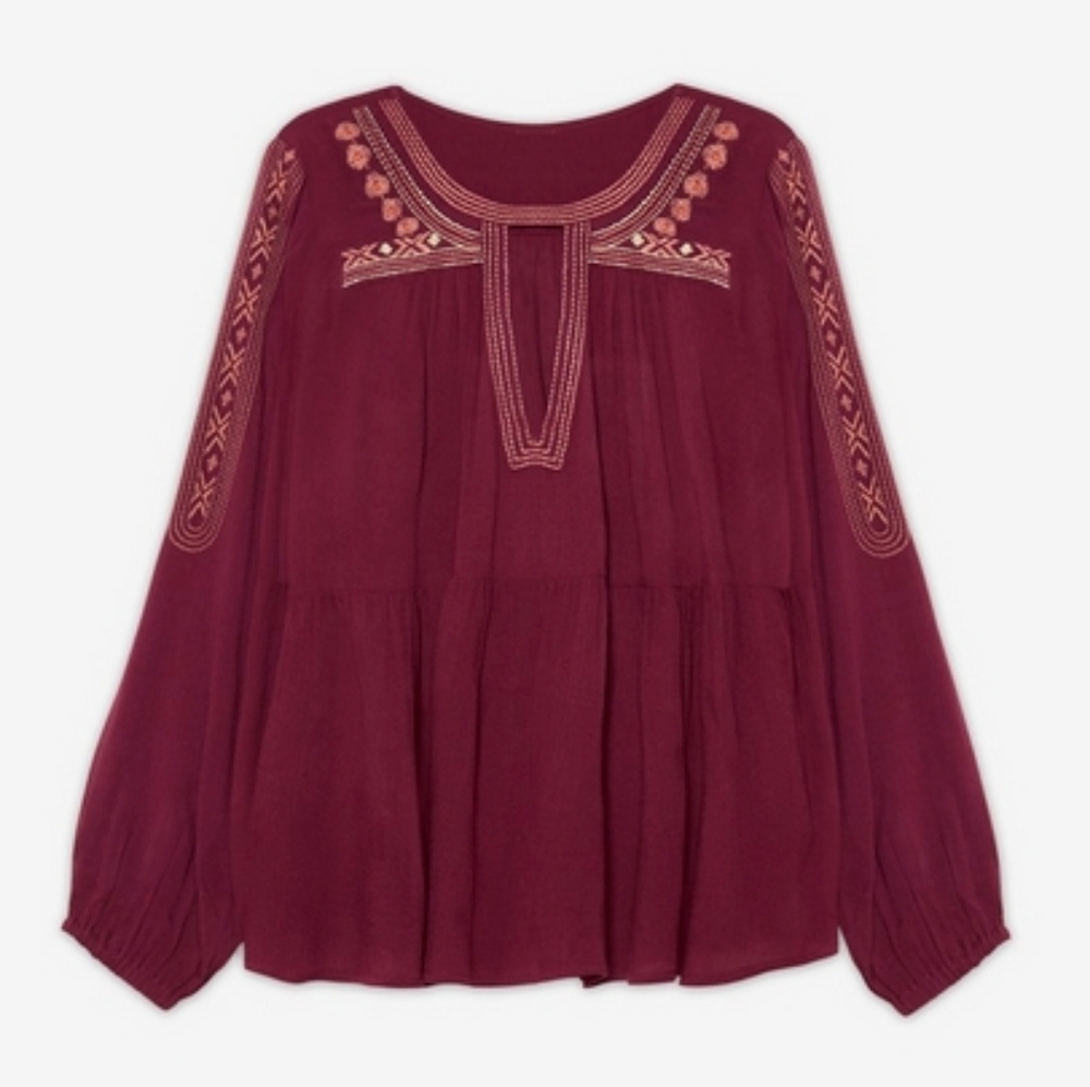 NWT NEKANE | $92 Lalasa Peasant Blouse - Picture 4 of 4